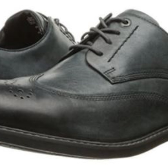 Rockport Classic Break Wingtip DarkGrey 7.5W Shoes